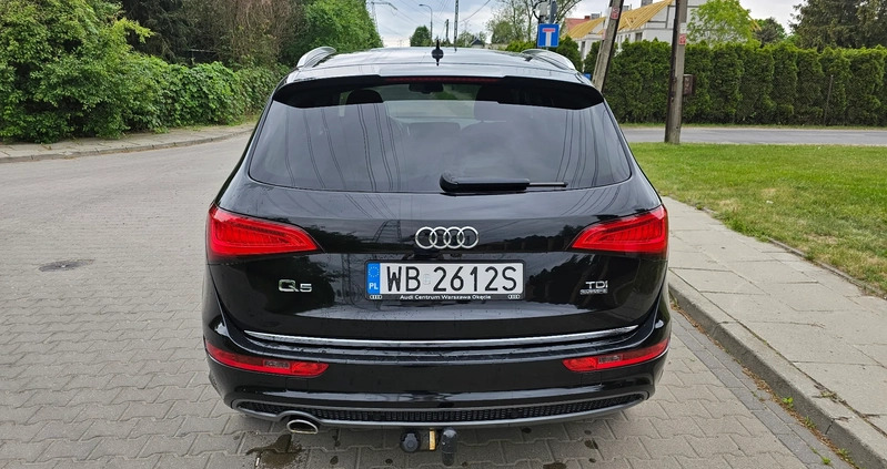 Audi Q5 cena 82900 przebieg: 218000, rok produkcji 2015 z Puszczykowo małe 742